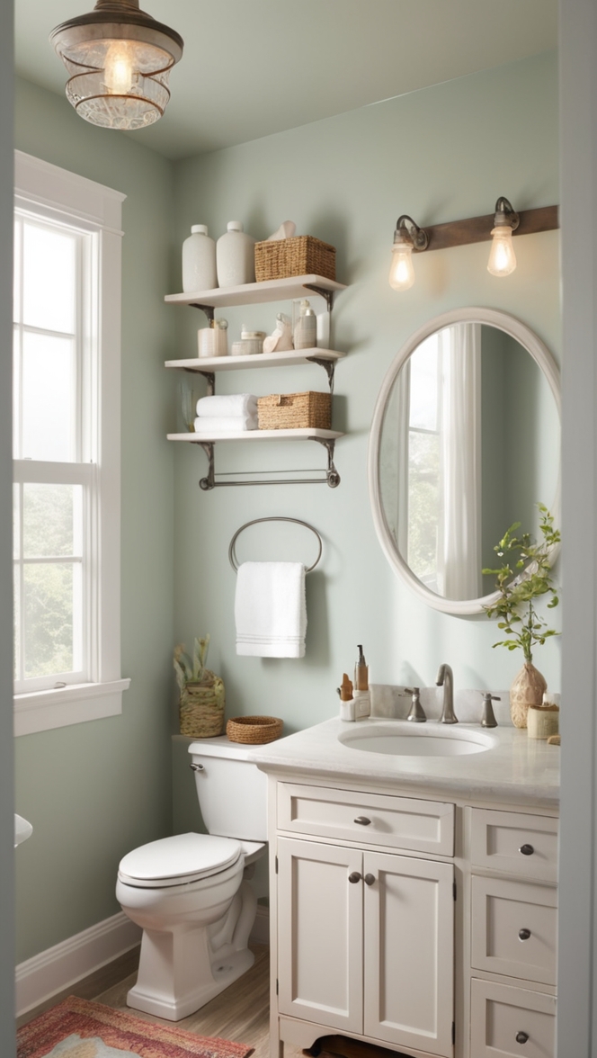 small bathroom renovation, boho bathroom decor, small bathroom design, bohemian bathroom ideas, small bathroom makeover