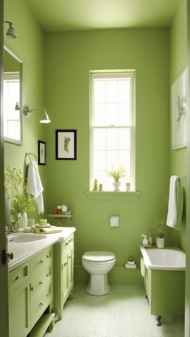 small bathroom renovation, spa bathroom design, modern small bathroom, green bathroom decor, luxury bathroom ideas 