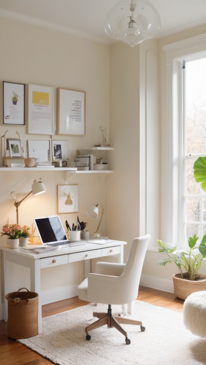 home office design, home office organization, work from home tips, desk organization, office decor 