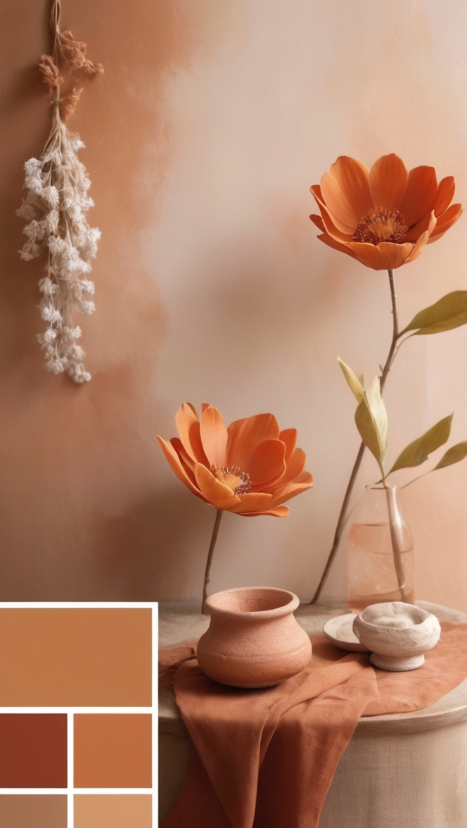 terracotta paint, terracotta color scheme, terracotta wall color, terracotta home decor, terracotta color combination 