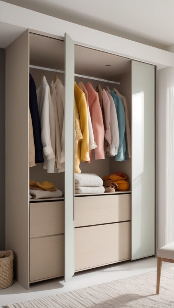 wardrobe with sliding door, custom closet design, closet company, sliding door wardrobe, modern wardrobe design