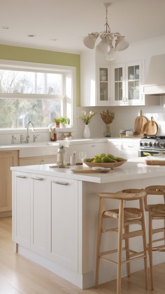 white kitchen cabinets, wood flooring, kitchen remodel, modern kitchen design, farmhouse kitchen