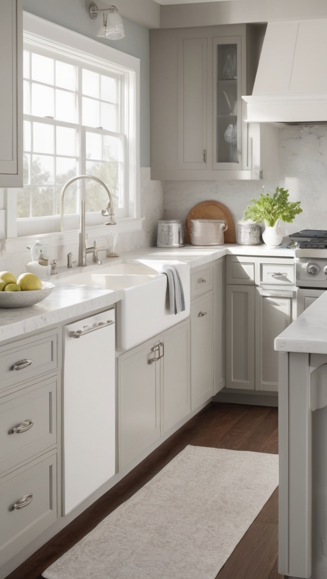 gray and white kitchen design, white and grey kitchen ideas, modern gray and white kitchen, elegant gray and white kitchen, minimalist gray and white kitchen