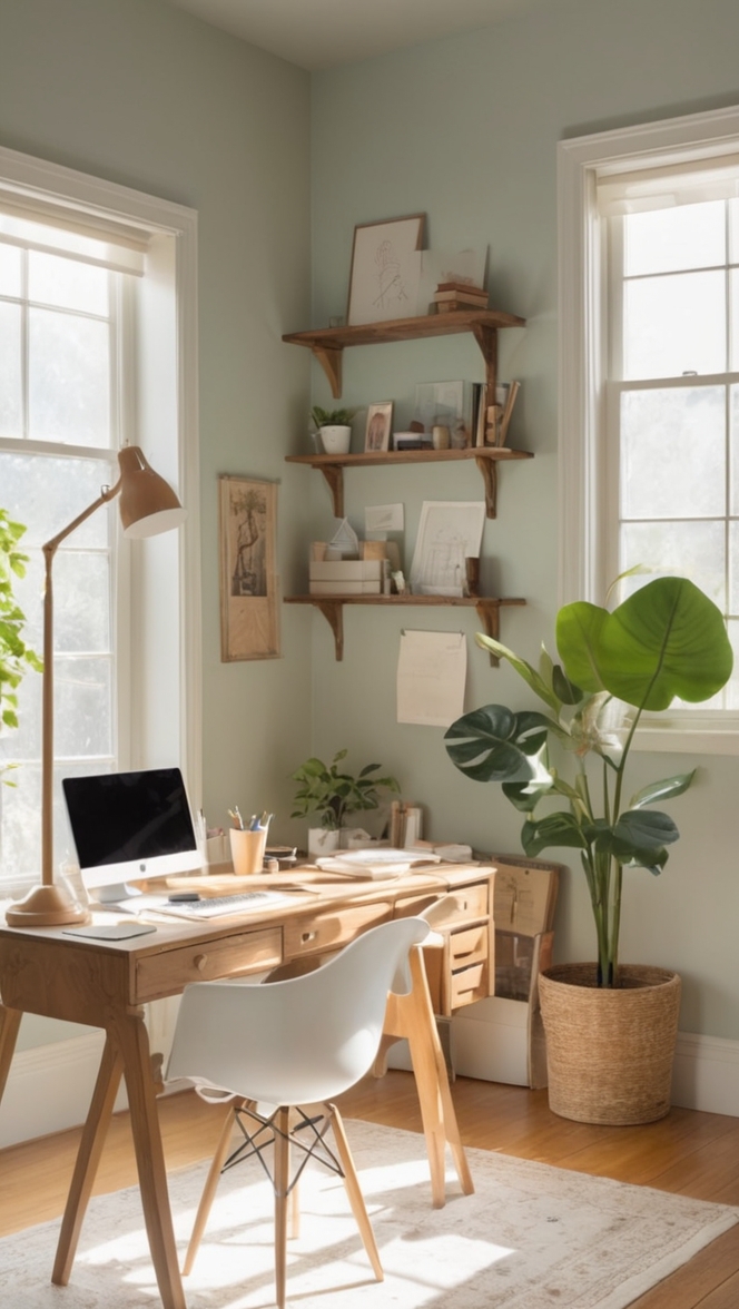 home office decor, vintage office furniture, retro home office, shabby chic desk, antique office supplies 