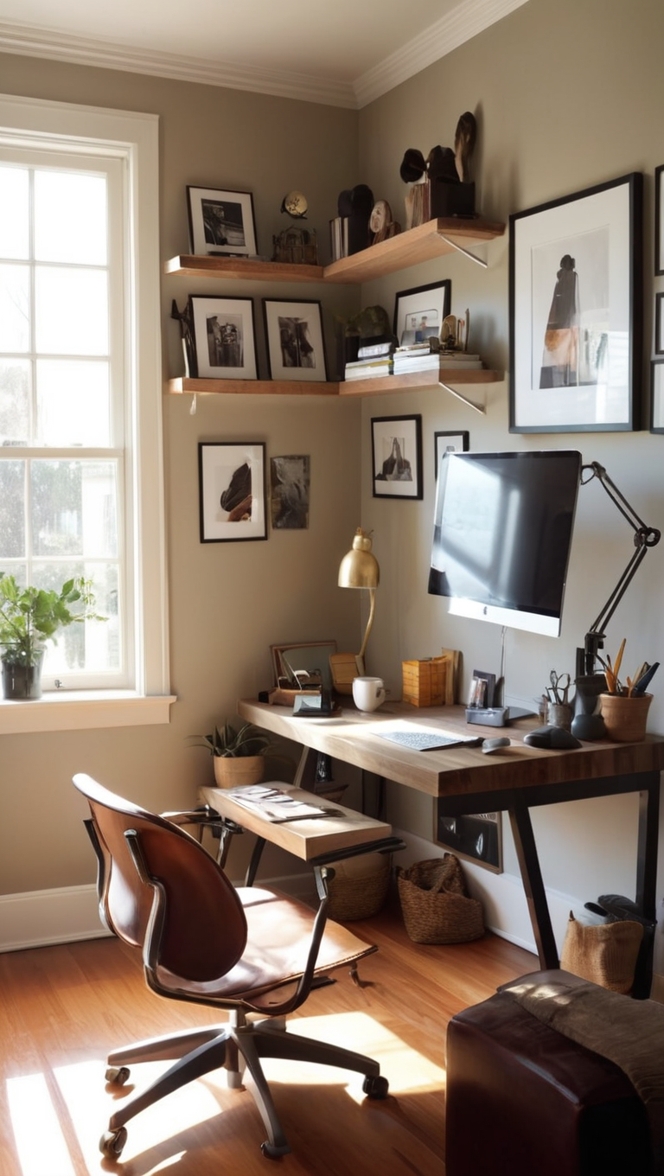 small office design, home office decor, office furniture, workspace organization, office interior design 